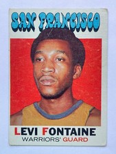 Levi Fontaine 1971-72 Topps RC #92 San Francisco Warriors Rookie Vintage