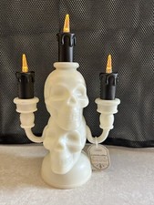 Skeleton Halloween Light Up Candelabras. New With Tags