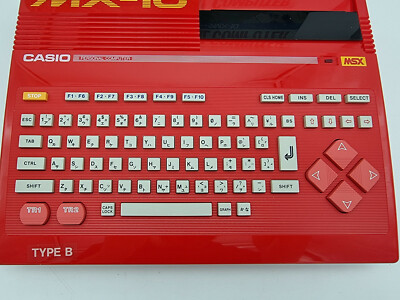 CASIO PERSONAL COMPUTER SYSTEM MX-101 MSX RED MODEL JAPAN USED