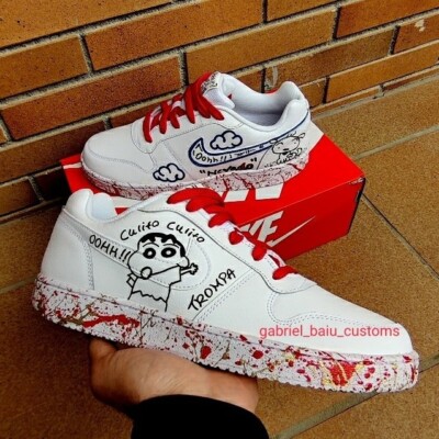 Nike Ebernon Low   Talla 42 Personalizadas Shin-chan 