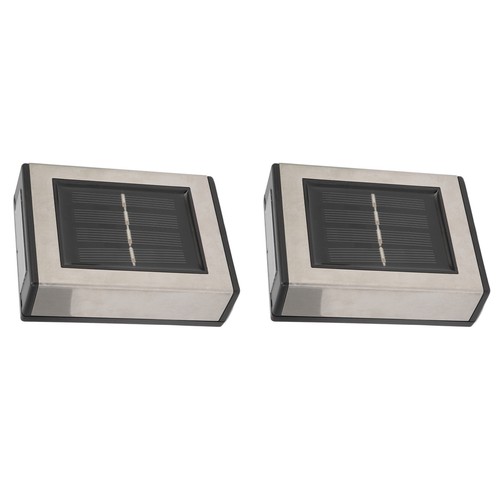 2 Sets Solar Wall Light IP65 Waterproof Outdoor LED Lamp White Lighting - Picture 3 of 24