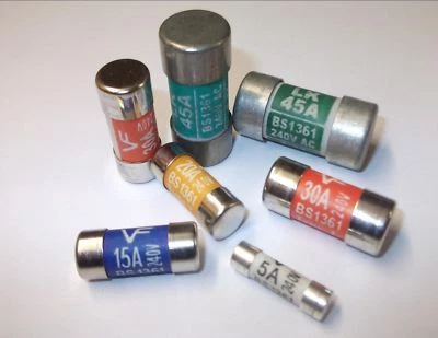 LAWSON Consumer Unit Fuse Board Fuses 5Amp,15Amp,20Amp,30Amp,45Amp Electric Box Fuse