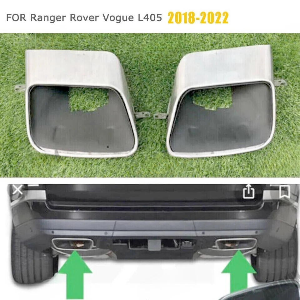 Tubos de escape punta LR y HR para Land Rover Range Rover Vogue L405 2018-2022 Foto 2 de 4