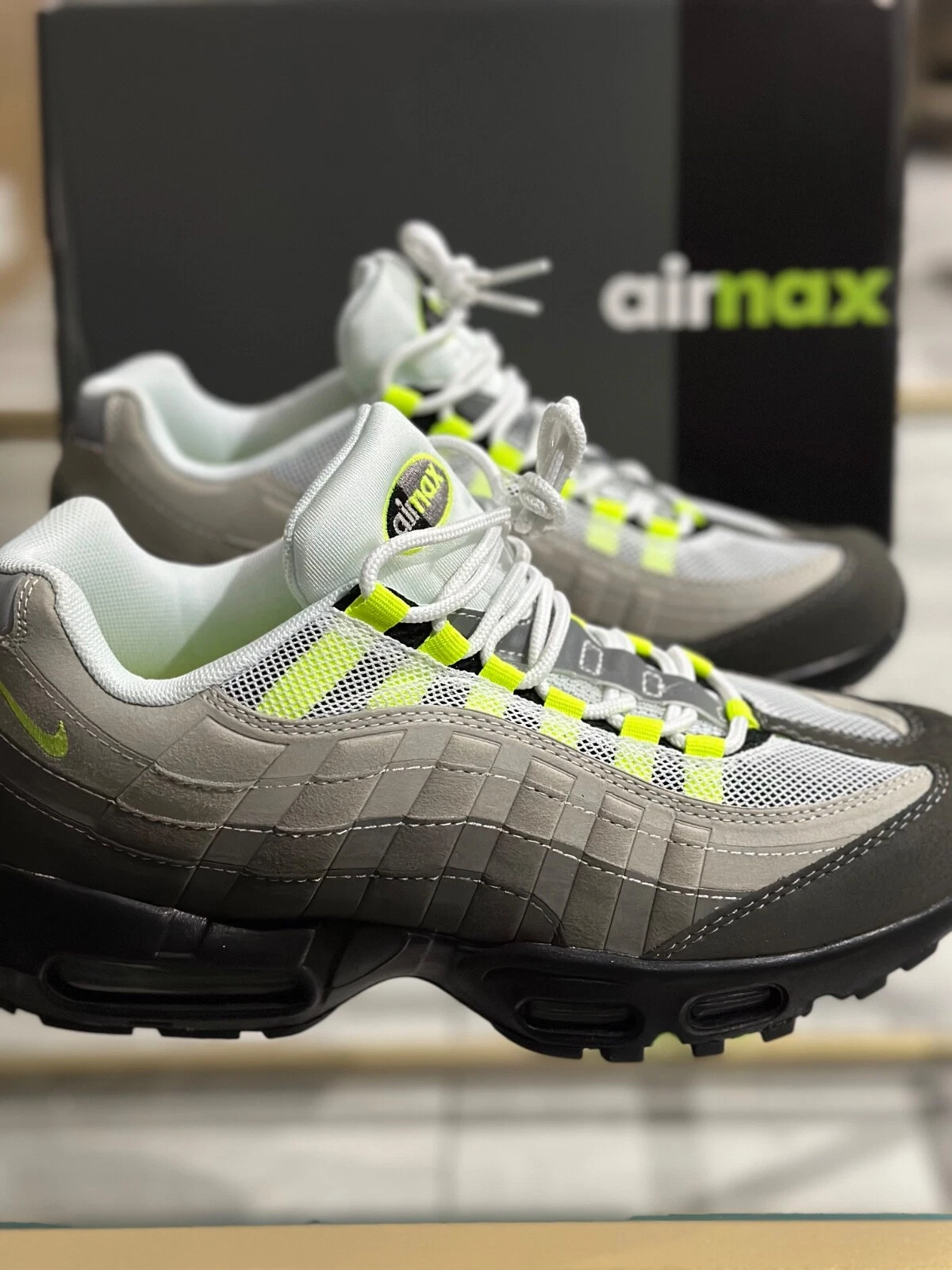 NIKE Air Max Plus 95 verde fluo uomo taglia 9 nuovo