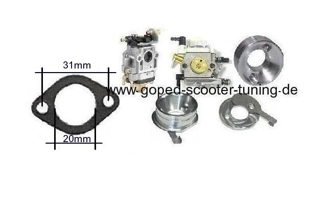 Walbro Vergaser Dichtung WT WA Luftfilteradapter Zenoah CY velocity stack RC - Bild 3 von 4