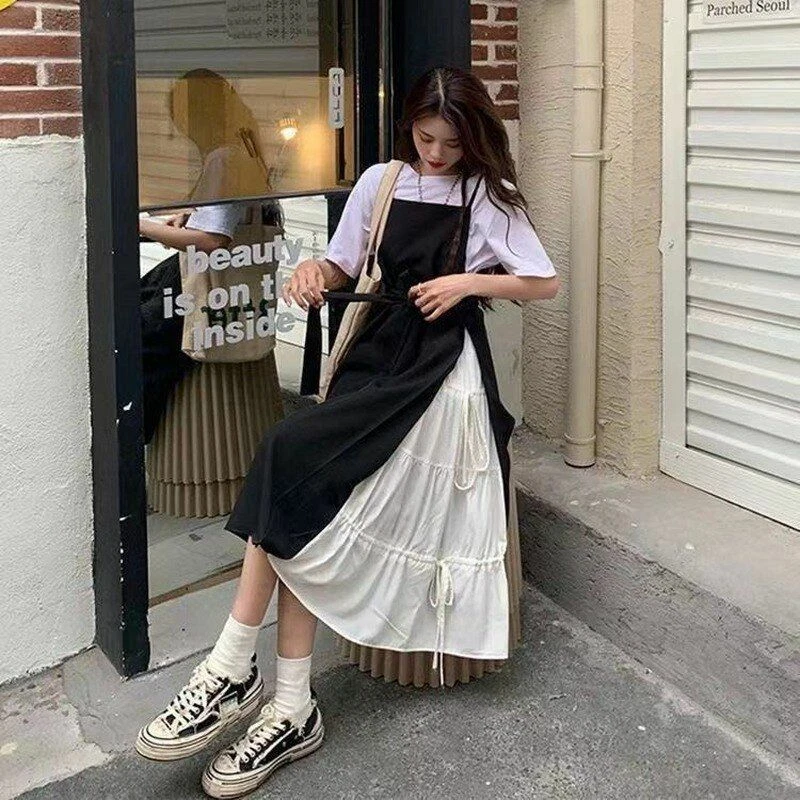 Ladies spaghetti strap dresses top