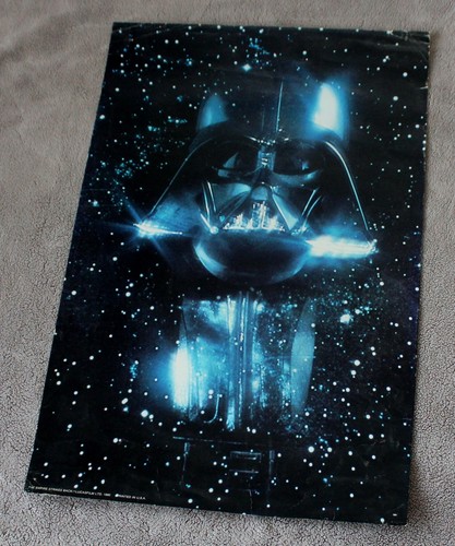 Star Wars Episode V Empire Strikes Back 1980 Darth Vader Lucas Space Poster VG - 第 1/1 張圖片