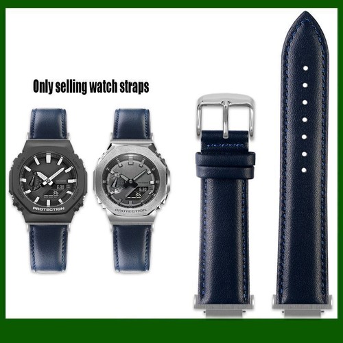 Fit For Casio G-Shock Farmhouse Oak Octagon GM-2100 GA-2100 Watch Strap Leather - Picture 38 of 50