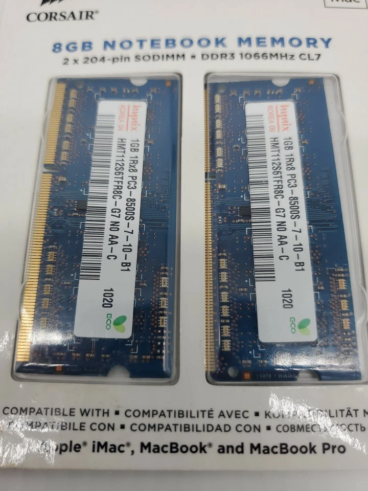 Hynix 1gb 1r×8 Pcs3-8500s-7-10-b1 OPEN BOX Never Used..6 - Image 2 of 2