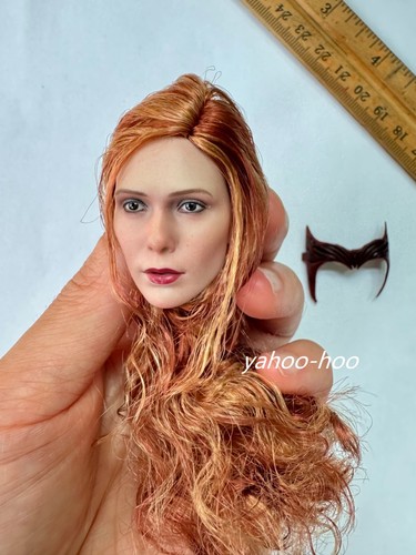 BZZTOYS 1/6 Wanda Bruja Cabeza Femenina Esculpida Para 12" PHICEN Hot Toys Figura JIAOU - Imagen 3 de 5