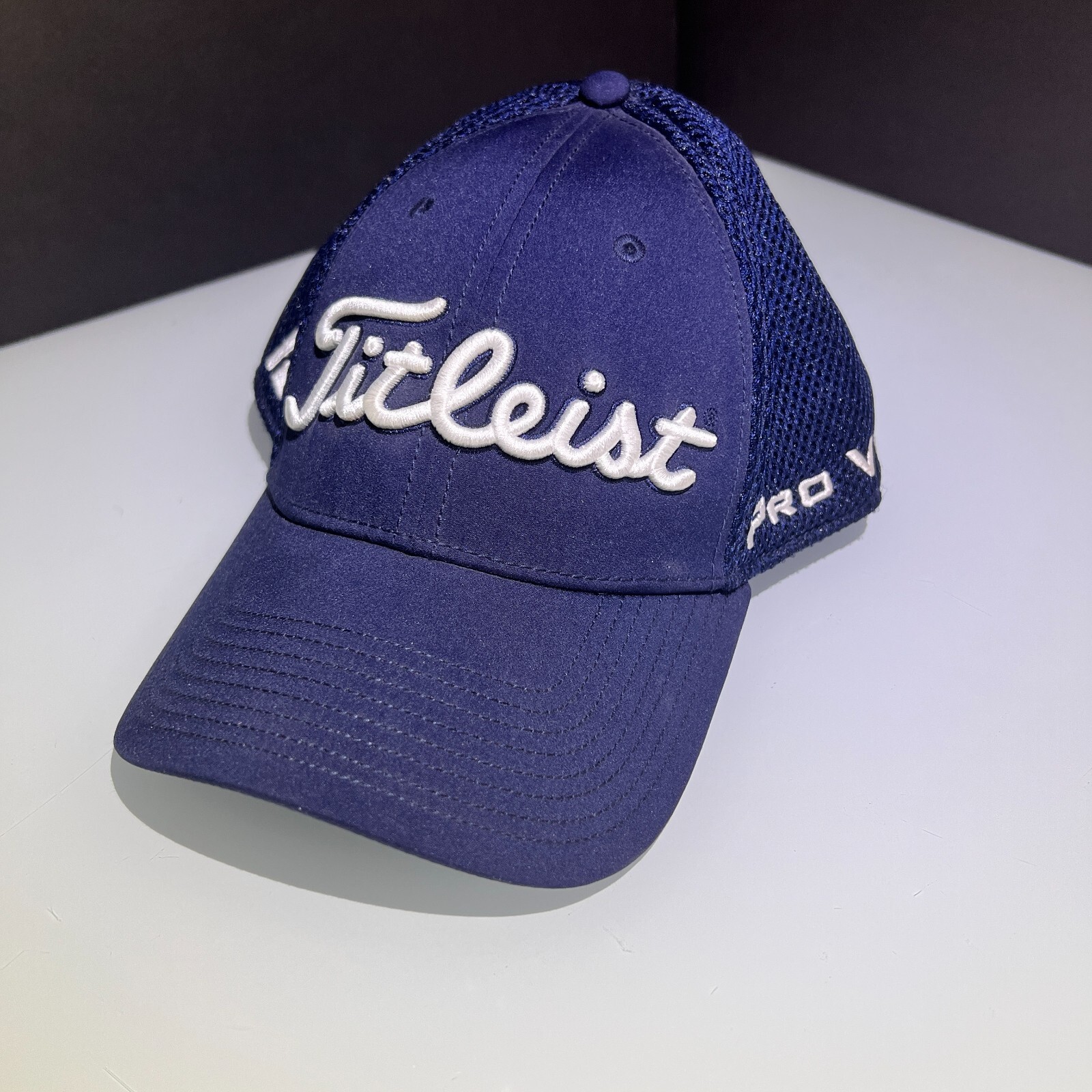Hat Cap Mens L/xl Blue Pro V1 Footjoy Relaxed Fit Mesh Breathable