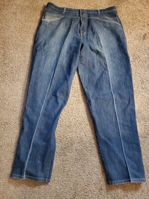 Marithe Francois Girbaud Jeans 44x34 Dark Blue Denim Baggy Tapered