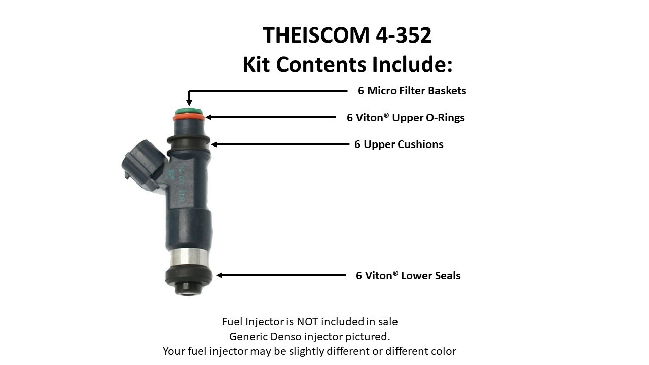 Fuel Injector Rebuild Kit for Mazda RX8 RX8 Denso Injectors 1.3L 2004