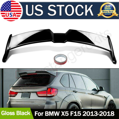 Gloss Black Rear Trunk Top Wing Spoiler Oettinger Style For BMW X5 F15 2014-2018