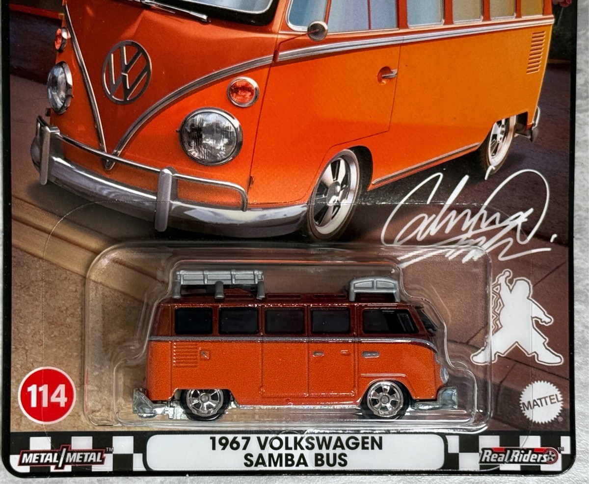 ミニカー Hot Wheels Real Riders VW Bus Hot Wheels Volkswagen T1 Panel Bus 1:64 - Yellow - Loose