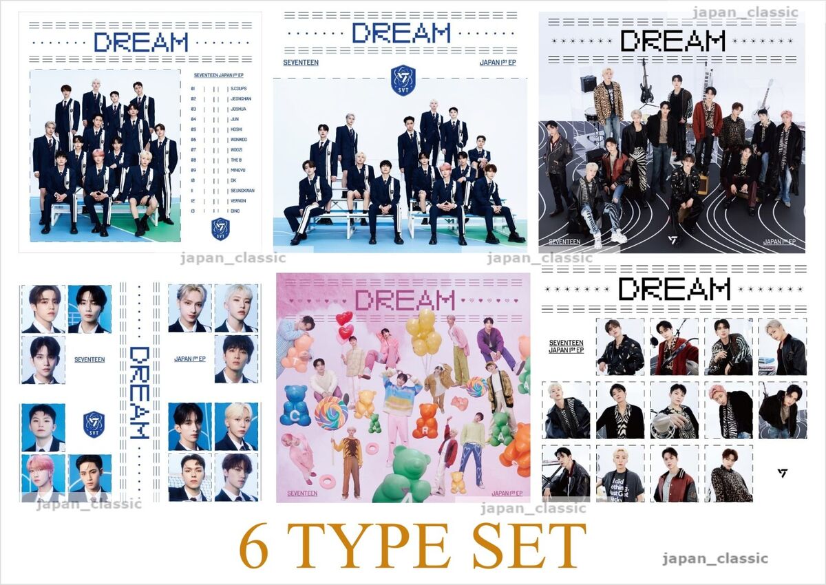 SEVENTEEN DREAM LIMITED EDITION CD A B C D REGULAR FLASH SEVENTEEN DREAM LIMITED EDITION CD A B C D REGULAR FLASH