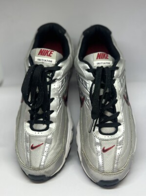 Size Nike Initiator Metallic Silver Red Running Sneaker