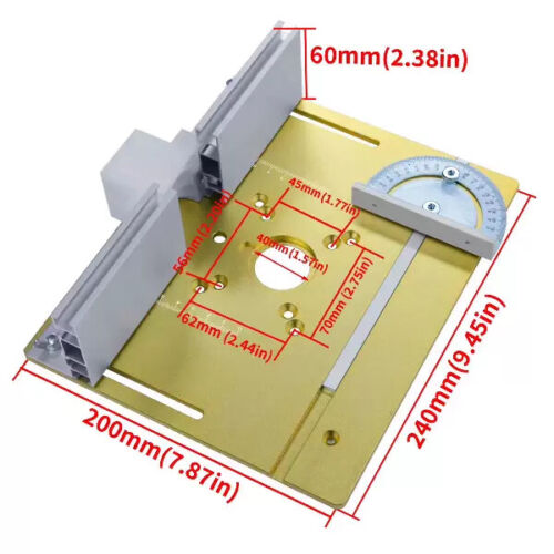 Trimmer Engraver Aluminum Router Table Insert with Lift Base Table Saw - Picture 17 of 18