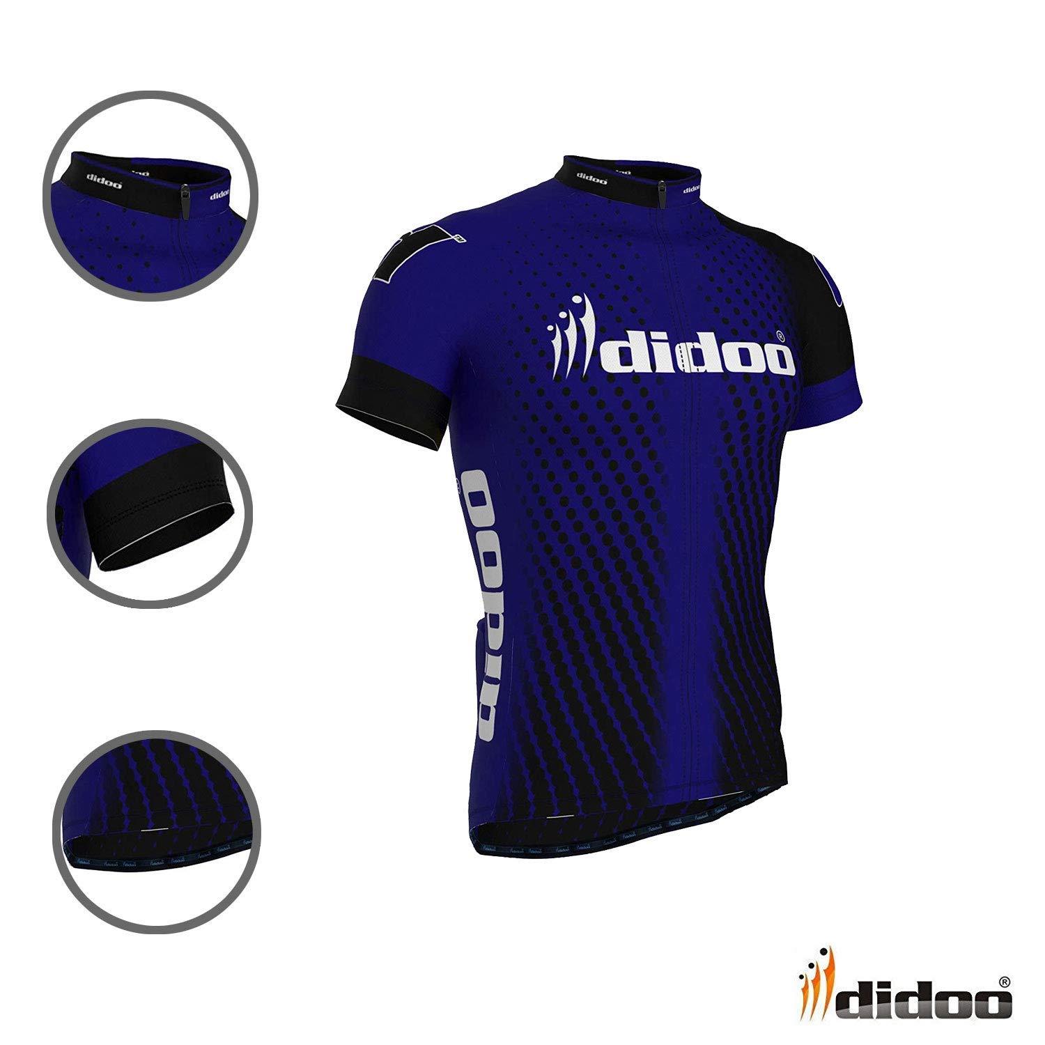 Didoo Mens Cycling Jersey Short Sleeve MTB Bicycle Summer Breathable T