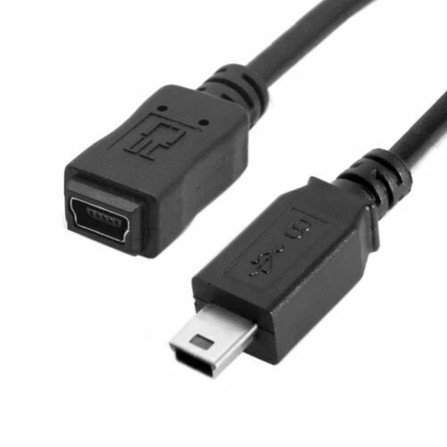150cm High Speed Mini USB2.0 5Pin Male to Female Extension Adapter Cable - Image 3 of 4