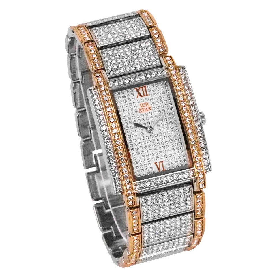 Iced Icy Rapper Luxury Dress Square Simulated Diamond Wrist Bling Hip ...