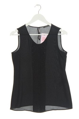 ESPRIT ärmellose Bluse Damen Bluse Gr. DE 36 schwarz Casual-Look