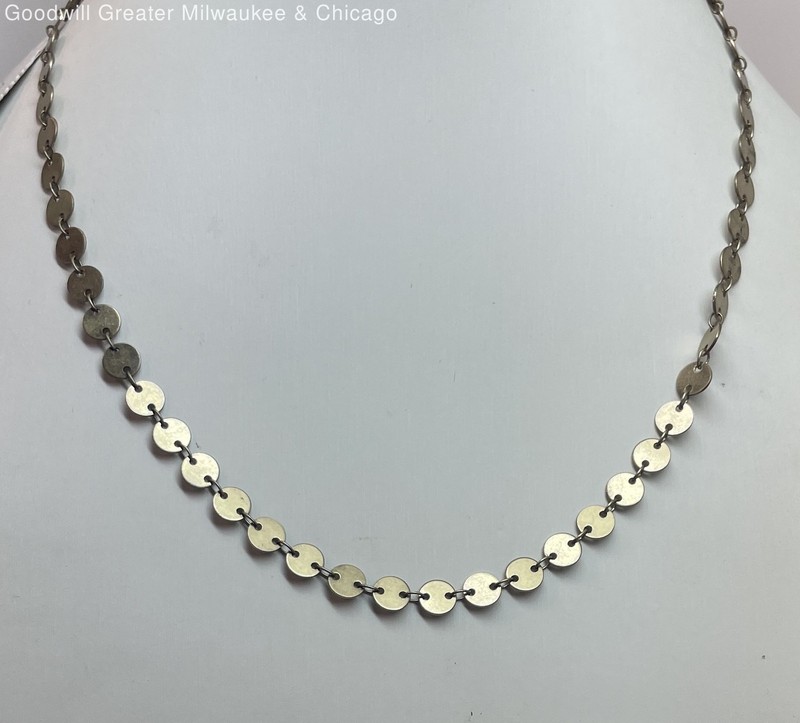 J. Crew Gold Tone Disc Linked Necklace 8g