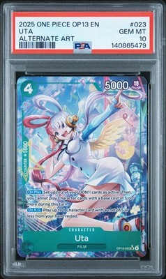 PSA10 #023ウタ9946 PSA 10 Uta OP13-023 Alt Art Carrying On His Will One Piece Super