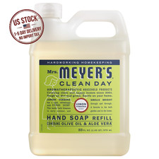 Mrs. Meyer's Clean Day, Hand Soap Refill, Lemon 33 Fl Oz Pack of 1 , Clear