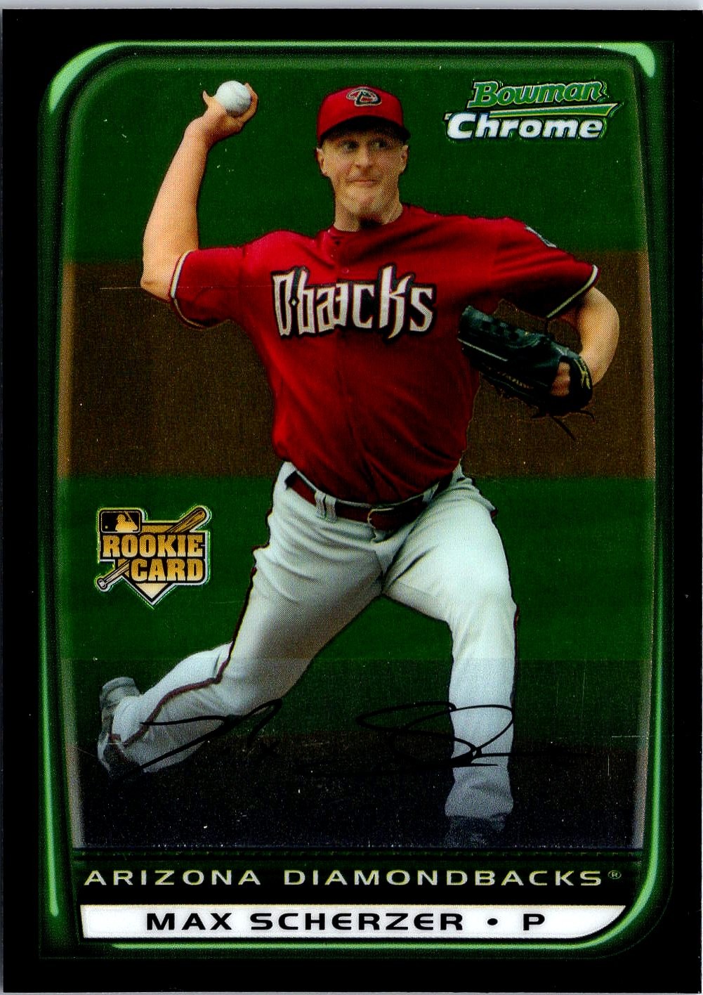 2008 Bowman Draft Picks & Prospects #BDP33 Max Scherzer Chrome Rookie RC