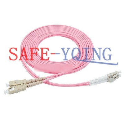 1M Duplex OM4 Multimode 3.0mm LC UPC to SC UPC Fiber Optic Patch Cord Cable *la