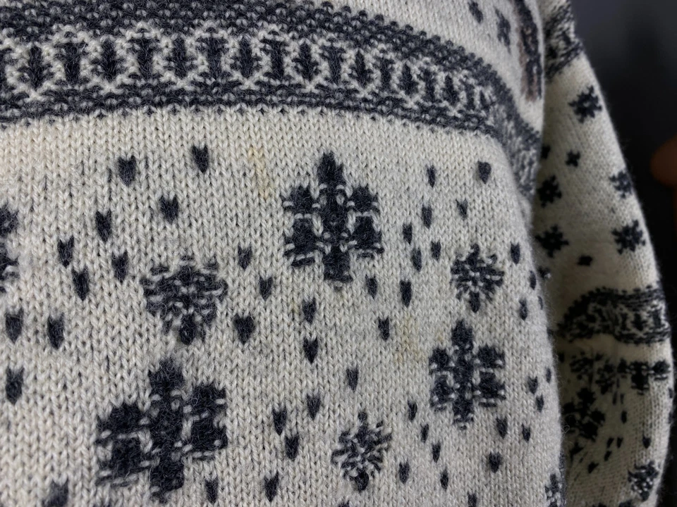 Devold Olmes Carreti Norway Vintage Xmas Sweater Ski Knitted Size L - Image 4 of 4