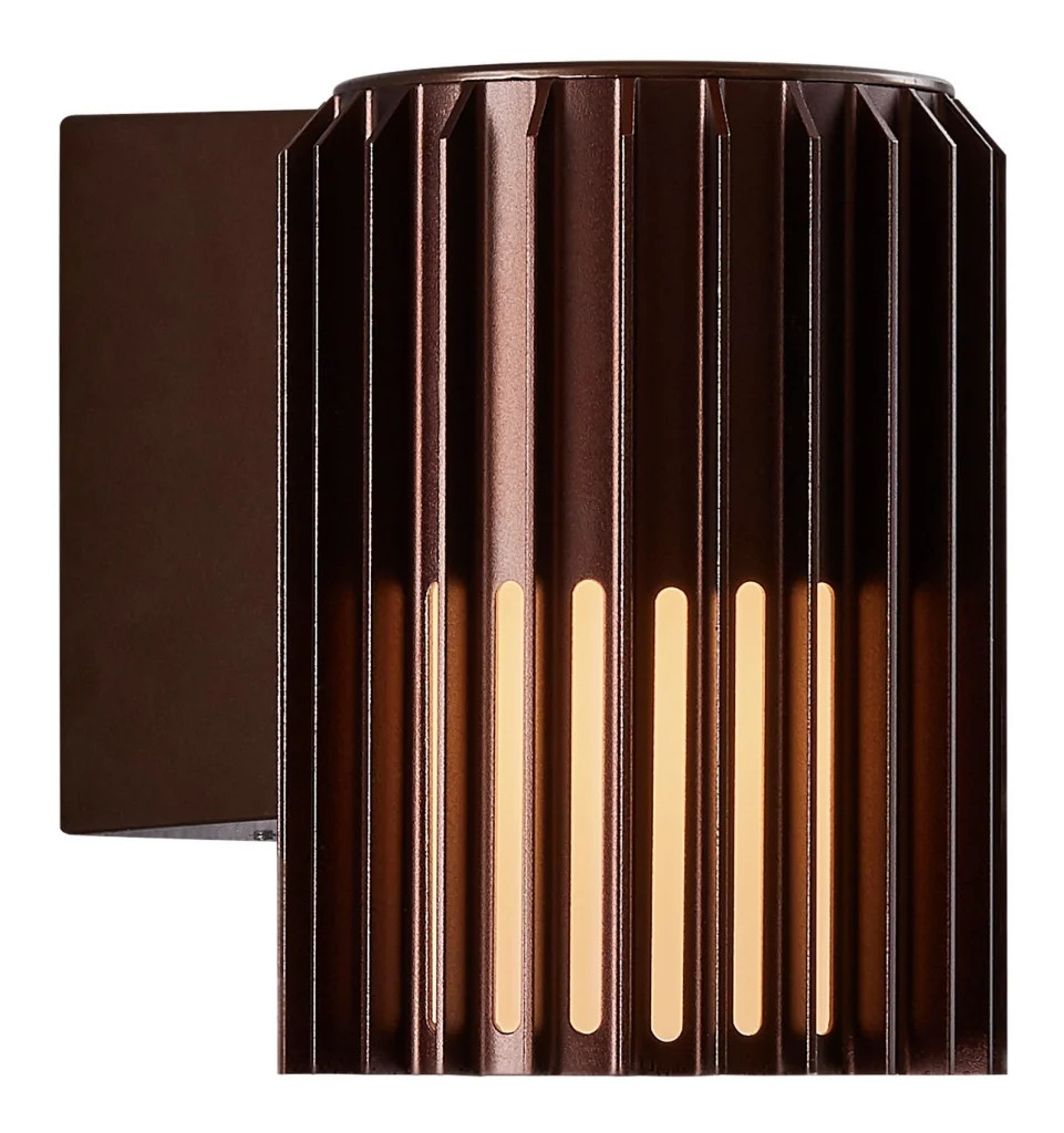 Nordlux Unisex Brown Aludra Outdoor Wall Light Metal Garden E27 Ip54 Mains - Image 2