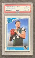 Sam Darnold 2018 Panini Donruss Football Rated Rookie Card #301 Graded PSA 10