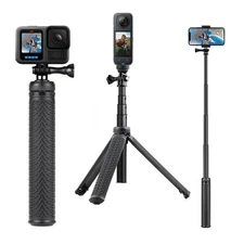 3in1 Aluminum Waterproof Selfie Stick for GoPro Hero 13 12 11 10 9 8 7 6 5 4,...