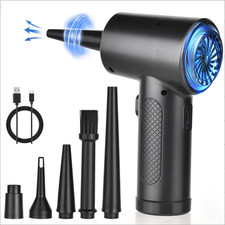 Portable Cordless Air Duster 4000mAh Rechargeable 3-Speed Blower for PC Computer
