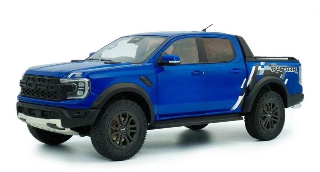 Voiture miniature Solido 1813902 Ford Ranger Raptor 2024 bleu métal 1/18