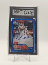2023 Topps Chrome Update Series - Autographs Zach Neto #AC-ZN Blue RayWave...