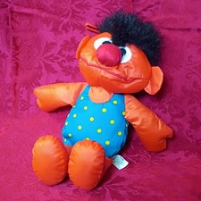 Vintage Sesame Street Ernie Stuffed Toy Tyco 1995