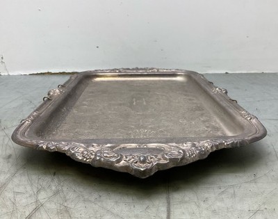 Sheridan Silver Plated Engraved Serving Tray | eBay