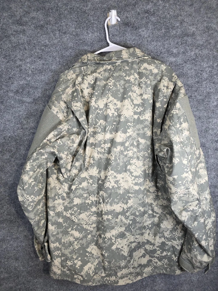 US Army Cold Weather Field Coat Mens Large Long Camo Universal Pattern Golden - Image 2 of 4
