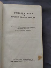 Songbook 'Book of worship for United States Forces"