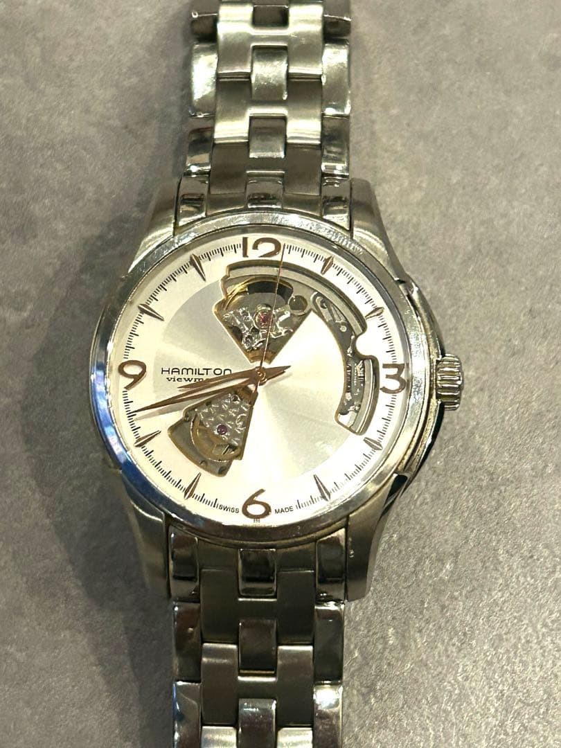 Hamilton Skeleton Automatic Watch Silver Dial Sta… - image 1