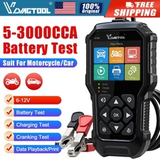 VDIAGTOOL BT300 6V 12V Car Battery Tester Battery Load Tester Battery Analyzer  
