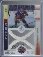 2024 SP Game Used 2023 Heritage Classic Net Cord Relics 24/35 Evan Bouchard 05cr