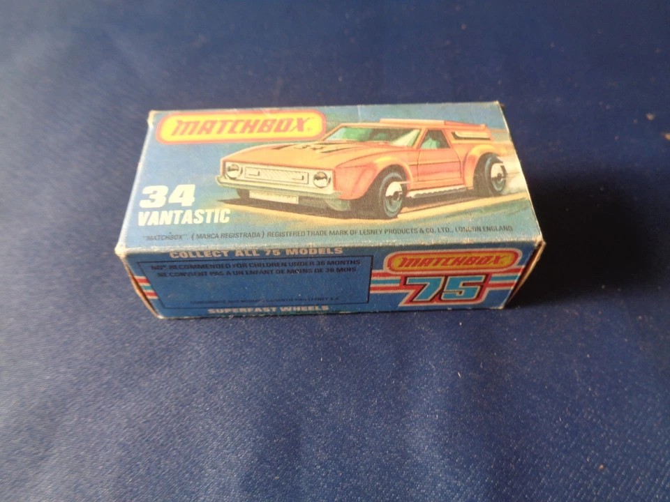 MATCHBOX COLLECT ALL 75 MODELS  SUPERFAST LESNEY VANTASTIC NUMERO 34 - Immagine 2 di 4