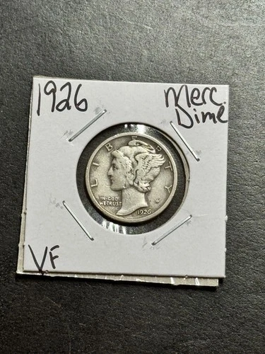 1926 P Mercury Silver Dime VF Very Fine Better Date U.S. 10c Coin (Raw19190)