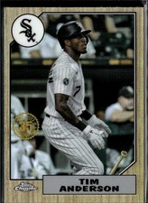 2022 Topps Chrome #87BC-14 Tim Anderson 1987 Topps Baseball 35th Anniversary