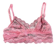 NEW Natori Womens Lace Bralette Pink Size 32C FREE Shipping