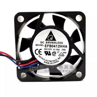 EFB0412HHA 4010 DC12V 0.15A 4CM 3-Wire Silent Cooling Fan *pz